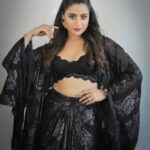 Aishwarya Sharma Bhatt Instagram - Don’t be the Same .. be Better 🖤 Wearing @stylejunkiie Styled by @styling.your.soul PC @creative_babu_01 #aishwaryasharma #neilbhatt #bombaytimesfashionweek #bombaytimesfashionweek2023 #womaninblack #maninblack #couplegoals #fashiongram #fashionista #neilkiaish #rocktheworld