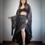 Aishwarya Sharma Bhatt Instagram - Don’t be the Same .. be Better 🖤 Wearing @stylejunkiie Styled by @styling.your.soul PC @creative_babu_01 #aishwaryasharma #neilbhatt #bombaytimesfashionweek #bombaytimesfashionweek2023 #womaninblack #maninblack #couplegoals #fashiongram #fashionista #neilkiaish #rocktheworld