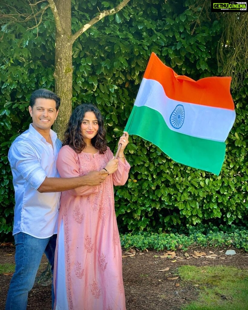 Aishwarya Sharma Bhatt Instagram - ७७वे स्वतंत्रता दिवस की हार्दिक शुभकामनाएँ 🇮🇳🧡🤍💚 #independenceday #77thindependanceday🇮🇳🇮🇳❤ #patriots Redmond, Washington