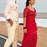 Alekhya Harika Instagram - The breeze , music and step feels right ❤️🥰🤗 #bts #vellake coming 🔜 @vinayshanmukh @_sugivijay_ #reels #trend #vellake #comingsoon #sonysouthmusic