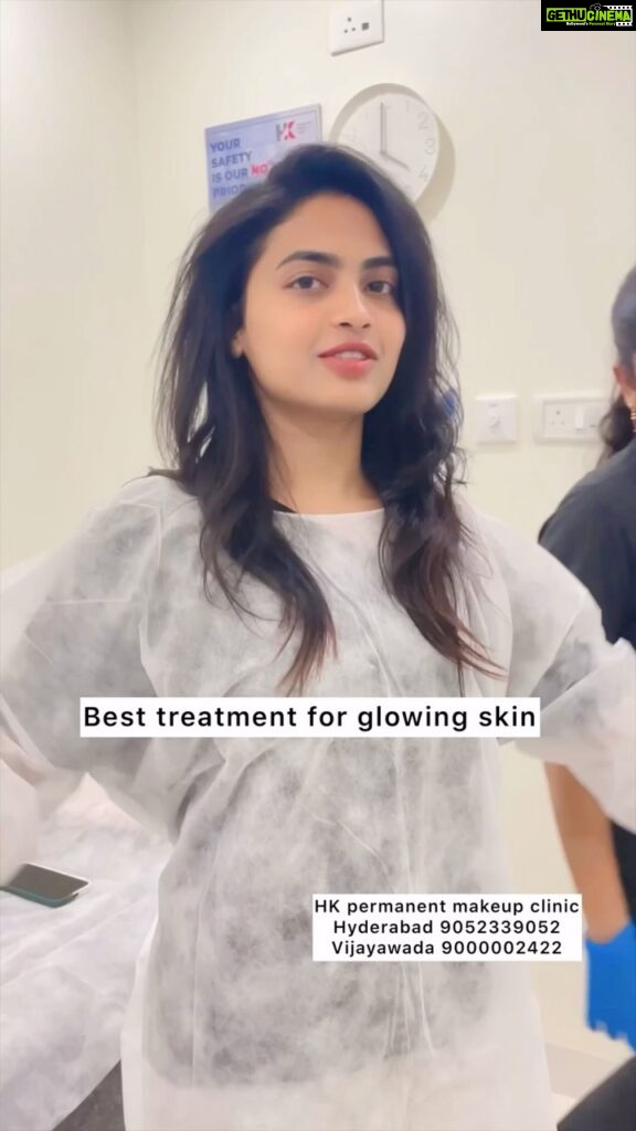Alekhya Harika Instagram - “The only magical treatment that makes my skin glow like a baby .. Thankyou @hk.permanentmakeup you guys are the best “ says @alekhyaharika_ and we are overwhelmed with the love Please kind in mind treatment varies from person to person and so the pricing .. for approx pricing and more details kindly call us on Hk permanent makeup clinic Hyderabad 9052339052 Vijayawada 9000002422