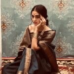 Anaswara Rajan Instagram - Wrapped in femininity 🪷🌙 @rizwan_themakeupboy 🫶🏽