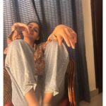 Anaswara Rajan Instagram - Life is too short to find matching socks 🧦😌 Ps- @rimakallingal ,feel free to leave more stuffs of yours @mohammed_shabna ‘s home because I loved the shades 😌😚