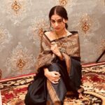 Anaswara Rajan Instagram - Wrapped in femininity 🪷🌙 @rizwan_themakeupboy 🫶🏽