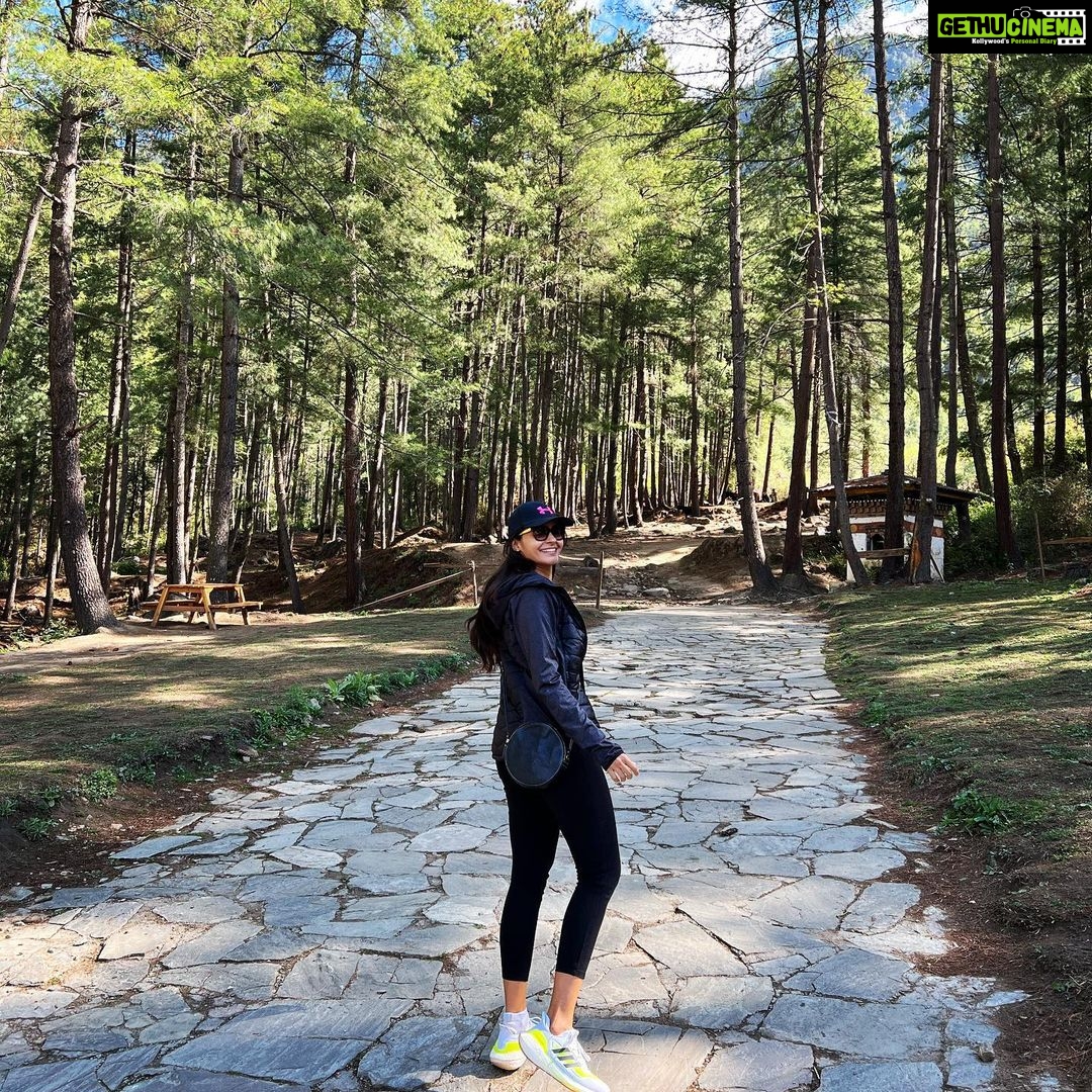 Andrea Jeremiah Instagram - Paro taktsang ✨ Someone said to me, there are 3 layers to experiencing Bhutan… The first layer is the visual experience, taking in all the beautiful landscapes that this Himalayan kingdom has to offer! The second is the physical experience- the trekking & hiking, breathing in all that clean air, the cleanest in the world ! And the third is the spiritual experience- Bhutan, the land of Buddhism & mysticism, can open your heart if you allow it to… #paroTaktsang is magical because it ticks all 3 boxes and I’m eternally grateful that I got to have this experience 🫶 Thank you @gtholidays.in for yet another memorable trip 🙏🏻🙏🏻🙏🏻 The beauty of Bhutan goes beyond what the eye can see, it’s in the kindness & compassion of its people and their beautiful hearts ❤️❤️❤️ #bhutan #gtholidays #solotravel #shotoniphone #tigernestmonastery