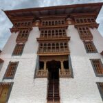 Andrea Jeremiah Instagram - The magnificent #punakhadzong !!! It is the second oldest & second largest #dzong in Bhutan… situated between two rivers & surrounded by gorgeous jacaranda blossoms, it’s quite a sight to behold 💜💜💜 @gtholidays.in #bhutan #punakha #solotravel #gtholidays #shotoniphone