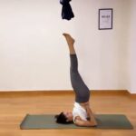 Andrea Jeremiah Instagram – Keep calm & do yoga 🌸🧘🏻‍♀️🌸 

📸 @sarvesh_shashi @thedivayoga 

#yoga #aerialyoga #flow #asana #sarvayogastudios