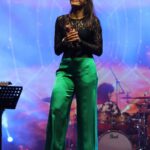 Andrea Jeremiah Instagram - Look like a popstar🌟🌟🌟 Vibe like a rockstar☄️☄️☄️ Thank you @rivieravituniversity for having us, last nite was 🔥🔥🔥 📸 @srisan1213 MUH @prakatwork #thejeremiahproject #onstage #live #band #music #musician