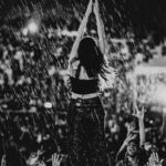 Andrea Jeremiah Instagram – Singing in the rain 🖤