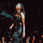 Andrea Jeremiah Instagram - “Her voice echoed through the rain, captivating the audience with every note. A true performer, she left us all in awe. Thank you for a magical night!” @eloungeindia @nobin_cyriac_thekkumkattil #andreajeremiah #live #ebysolickal #concertphotography #pics #ootd #behindwoods #bollywood #singer #actress #elounge