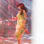 Andrea Jeremiah Instagram - Salem 💚💚💚 We partied hard 💥💥💥 Thank you for being an amazing audience & staying patient through our technical difficulties… lots of love to each & every one of you 😘😘😘 📸 @rp3825 MUH @scarlet_makeup_artisty #thejeremiahproject #live #tamil #music #band #onstage #salem #andreajeremiah #andrea