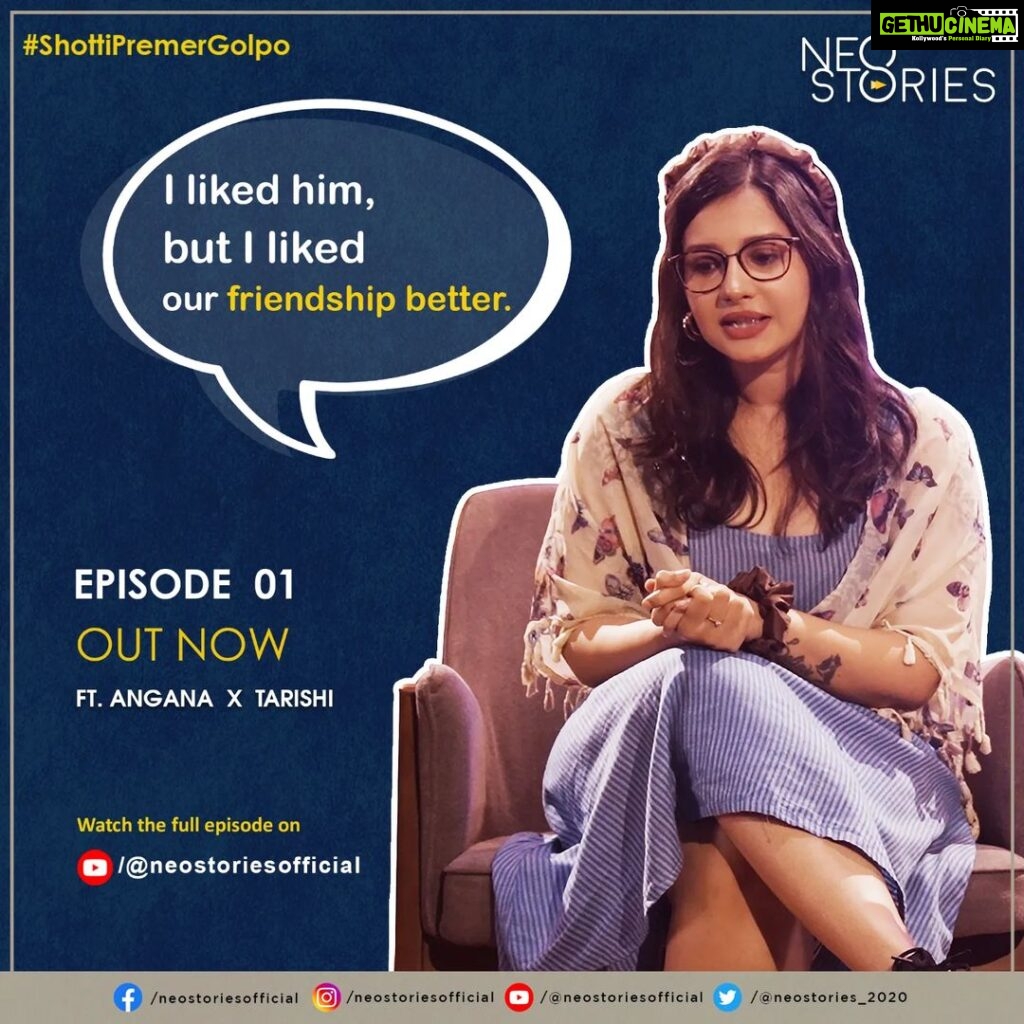 Angana Roy Instagram - Watch the sweet bitter love story of Angana with the soulful voice of Tarishi in the first episode of #ShottiPremerGolpo on the official YouTube channel of @neostoriesofficial ❤️ #ShottiPremerGolpo Episode 1 (link in bio) Angana X Tarishi #SPG #reel #reelitfeelit #ShottiPremerGolpo #NeoStories #MusicalStoryTellingSeries #ParomaNeotia #ShottiPremerGolpoEp1 #love #romance #lovestories #loveschool #music #storytelling #romance #couple #musical #togetherforever #loveisintheair #newshow #everyfriday #NeoStoriesOfficial