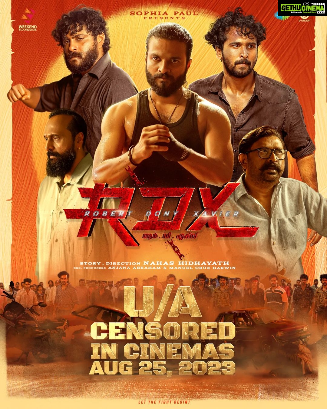 Antony Varghese Instagram - U/A Censored!!! This Onam.. Let the fight begin ! RDX coming to cinemas on August 25th, worldwide ! #rdx #rdxmovie #onam #aug25