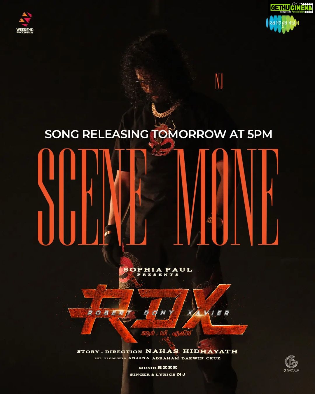 Antony Varghese Instagram - 🚨‼️Y’all set for “SCENE MONE” 🎤!! Title track from the Rap Icon - Neeraj Madhav aka NJ👨🎤👨🎤 #scenemone #rdx #rdxmovie #letthefightbegin #neerajmadhav #nj @sophiapauljames @nahas_hidhayath @shanenigam786 @neeraj_madhav @adarshsukumaran_ @shabas_rasheed @alexjpulickal @samcsmusic @chaman.chakko @anbariv_action_director @dhanyabalakrishnan_stylist @ronexxavier4103 @nellickaljoseph @lal_director @babuantonyactorofficial @nishanth_sagar_actor @baijusanthoshh @vishnuagasthya @aima.rosmy @mahima_nambiar @maala.parvathi @iamsandy_off @sinat_savier @manumanjith_s @jamespaul999 @cedinp @lincycedin @inst.kev @andrewandme2010 @manuel_cruz_darwin @dannydarwin95 @donny_darwin @bijou.antony @sujithshankers @vishakrwarriar @bennydayalofficial @iamnareshiyer @ranjithkg @sachin.sudhakaran @sync.cinema @javedchempu @siby_jose_chalissery @saibonsaimon @prosabari_17 @srik_varier @weekendblockbusters @rdx_movie @yellow_tooths @eggwhitevfx @ganpat_kannan @roji_p_kurian @saregamamalayalam