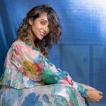 Anupriya Goenka Instagram - Livin in colors..🌸💙💐🌼 I saw this outfit and immediately loved it. Then when I got it I felt it was too bling and needed a bigger event.. Dint even try it for days. Then suddenly one day tried it being sure it will be too much, but it just felt right, colourful, me.. in-fact everyone who saw it loved it. Learning - always try first and never curb your shine.. you just need to be you.. don’t limit yourself according to the space you have.. spread out, maybe the space will expand. Wearing @mandirawirkhq - thank you for being so patient!! 📷 @the.wild.unknown #musings #promotion #asur #mood #fyp