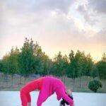 Anupriya Goenka Instagram - Yoga… food for the soul! 🌸🌸 @whcheetahgarhresort , specially Karan, thank you for specially arranging classes for us everyday.. @fitwithkimi thank you for specially coming to stay at the property(3hrs away for you)for our whole stay, so you could hold space for us. You are kind and gracious. Miss the breathing sessions with you and your smile. Wearing @gulaalindia @viralmantra Styled by @prachethestylist Created by @bluebuzz.in #yoga #peace #holiday #resort #mindbodysoul