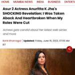 Anurita Jha Instagram – Thank u @iamrohitbhatnagar @freepressjournal for the lovley article … ❤️❤️
.
.
.
.
Pr @bluebuzz.in 
@nehakbisht 
.
.
.
.
.
#insta #article #anurittakjha #asur2 #actor #actorslife #actorsjourney Mumbai -city of Dreams