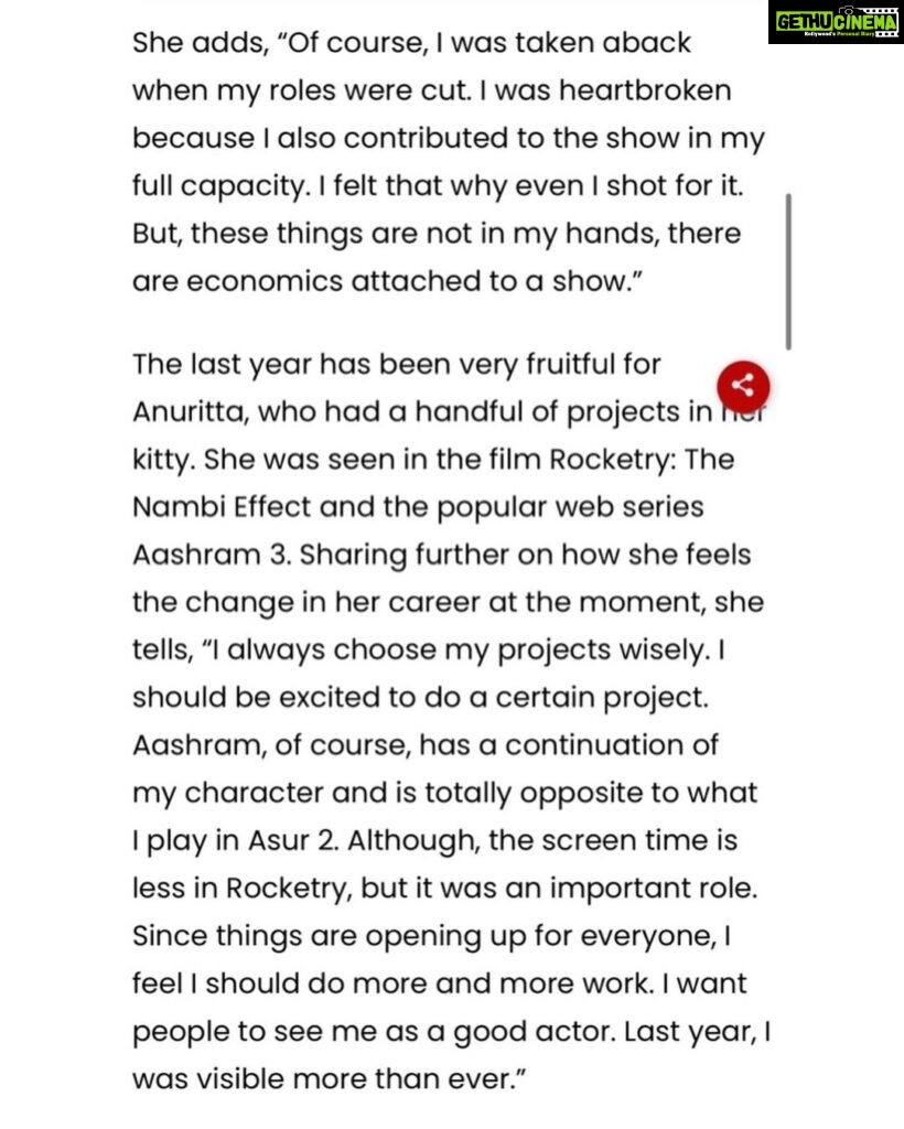 Anurita Jha Instagram - Thank u @iamrohitbhatnagar @freepressjournal for the lovley article … ❤️❤️ . . . . Pr @bluebuzz.in @nehakbisht . . . . . #insta #article #anurittakjha #asur2 #actor #actorslife #actorsjourney Mumbai -city of Dreams