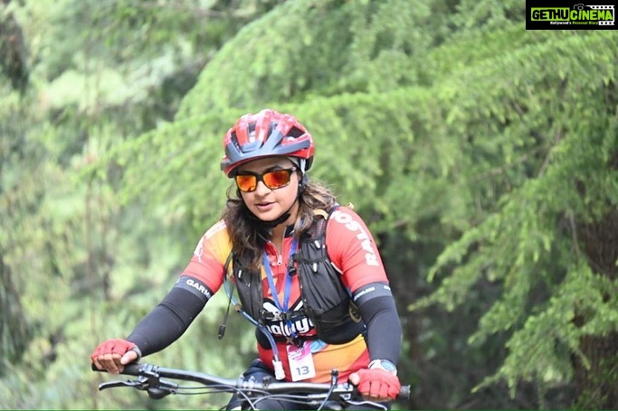 Anurita Jha Instagram - To the fearless and full of life @beri.roopali .. Congratulations for winning the 1st Runners up position in @mtbshimla … From being down with viral just a few weeks back to falling off the cliff twice during the race( almost 20-25 ft) 🥹 U picked yourself and peddled again.. we all are so so proud of you.. and also know ur madness for 🚴‍♀️🚴‍♀️🚴‍♀️ So here’s to more safe miles on ur bike and many more medals … Congratulations to you and to your entire team from LUDIANA .. . . . . . . ##mtb #mtbshimla2023