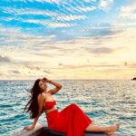 Ashna Zaveri Instagram - “If the light is in your heart, you will find your way home.” ❤️ Outfit @belavous @wmaldives Click @chunkymathew #maldives #sea #beauty #luxury #travel #holiday W Maldives