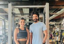 Ashna Zaveri Instagram - So good to see you workingout here ☺️ @sivakarthikeyan #fangirling