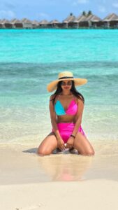 Ashna Zaveri Instagram - Reality called , so I hung up 💕 👒 and shades @lifesabeach.in 📸 @amyaela #everythingsbetteronthebeach #maldives #travel #luxury W Maldives