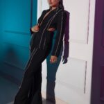 Ashna Zaveri Instagram - Welcome to my dark side 💜🖤 Outfit and boots @thesource_buyorborrow MUA @kajolrpaswwan @kajolrpaswwanmakeupacademy @foreveryoungby_niyatinishar Click @vedantpandyaofficial @honey_dedhia @urjazatakiya 📍 @itstheartisthouse #fashion #chic #editorial