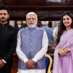 Ashrita Shetty Instagram - Privileged to have met our honourable Prime minister @narendramodi ji 🇮🇳✨ Thank you for inviting us Raj Bhavan Karnataka Bangalore