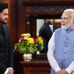 Ashrita Shetty Instagram - Privileged to have met our honourable Prime minister @narendramodi ji 🇮🇳✨ Thank you for inviting us Raj Bhavan Karnataka Bangalore