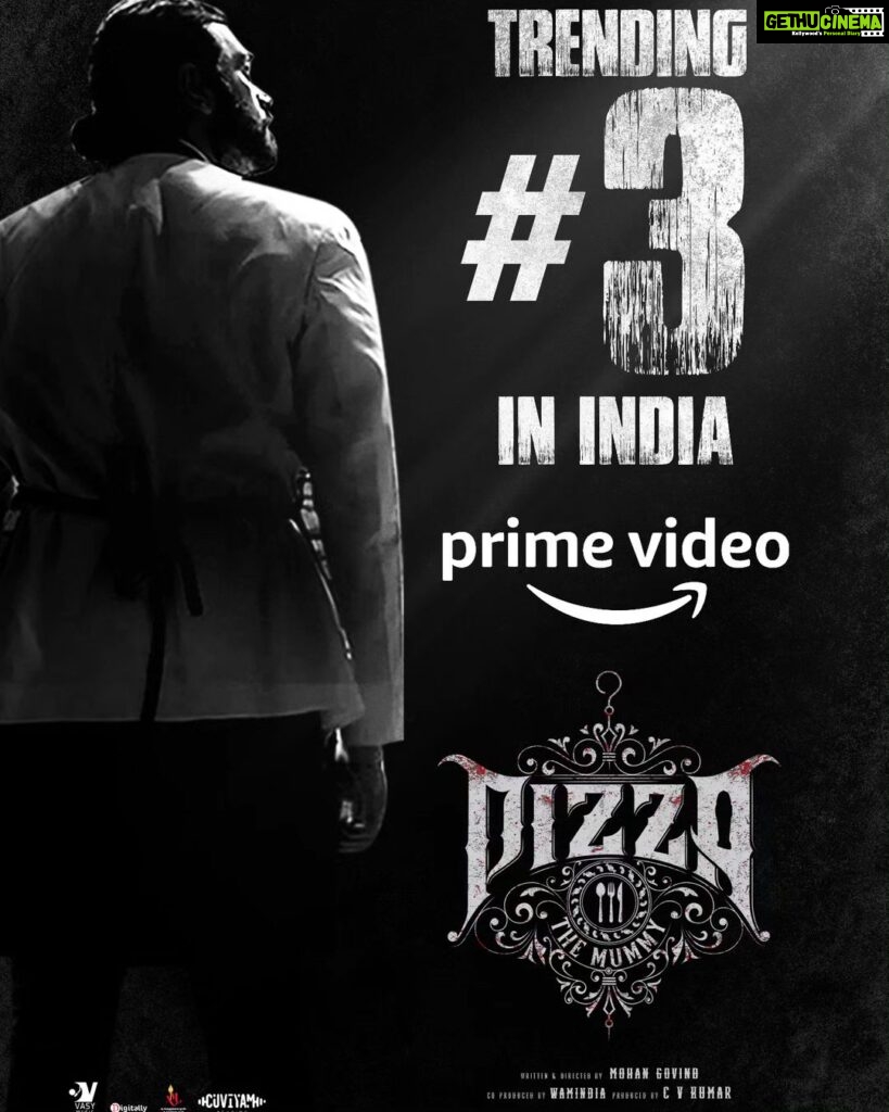 Ashwin Kakumanu Instagram - #Pizza3TheMummy is at Trending NO.3 🔥 NOW streaming on @primevideoin 🍽️https://www.primevideo.com/detail/0FELANUKA5VAX02XMTSXP3BCL8 #Pizza3OnPrime @mohangovind9496 @ashwinkakumanu @directorgaurav @kavithabharathy #VinayakaRaj @thirukumaranentertainment @icvkumar @arunrajmusic @vsquare_entertainment @vasymusic @onlynikil @digitallynow