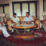 Ashwin Kakumanu Instagram - Happy birthday Raja sir! Wishing #isaignani good health and prosperity! This is one of the most surreal experience of my life. Back when CDs were still a thing! ❤️ #ilaiyaraja #megha #puthampudhukaalai #mugilomegamo