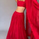 Avantika Mishra Instagram - Can’t stop dancing when a punjabi song comes on. 💃 Outfit by @aakanshaguptaoffl . . . . #reelsinstagram #reelitfeelit #InMyLight #HowMuchRedIsTooMuchRed #trendingreels #punjabisongs