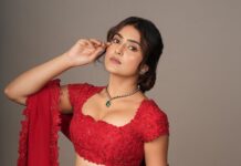 Avantika Mishra Instagram - If you don’t believe in yourself, then who will? ✨ . . Shot by @shareefnandyala Styled by @keerthysampath Wearing @aakanshaguptaoffl Jewellery by @divasmantra MUA @sanjumakeupartistry Hair by @aishu_makeup_hairstyle