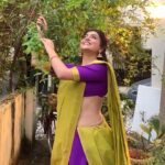 Avantika Mishra Instagram - A purple🦜 💜 . . Outfit by @studio_l_by_lini