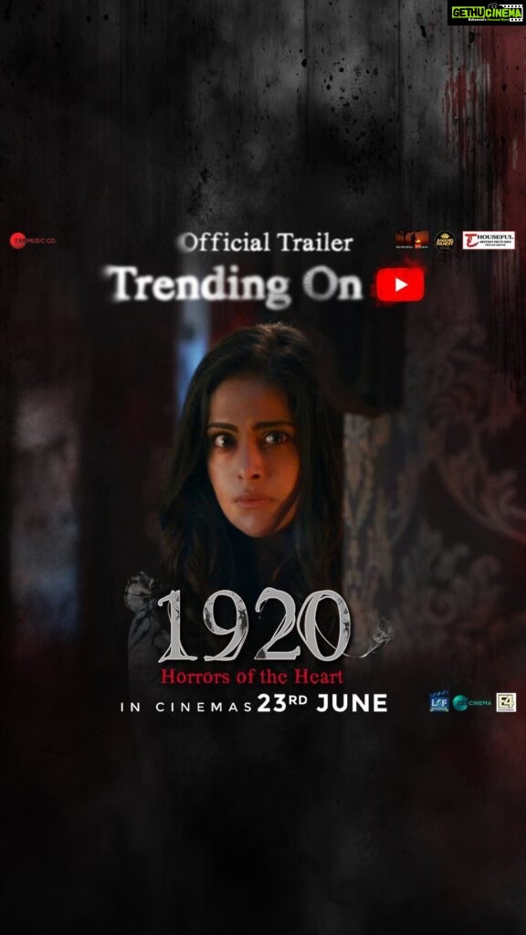 Avika Gor Instagram - Did you watch it yet? Link In Bio! #1920Trailer out now! #1920 #HorrorsOfTheHeart In Cinemas on 23rd JUNE, 2023