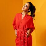Avika Gor Instagram - Orange you glad you met me? 🧡💛 Photography @vishwasgonsalves Studio @krazyfox_studio Hair & Makeup @preetganatramakeup Outfit @cincin_fashion
