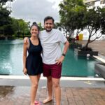 Ayesha Singh Instagram - 1.Kinnu n me ready to hit the pool 2.Had a little swim n mom wants a little click, so we pose 3.Papa is like You guys aren’t photo ready, let me fix your hair Kinnu 4.Papa is like ENOUGHHHH..and I m like AAAAAAHHHHHH 5.HELLO RAINS❤️😜🥰