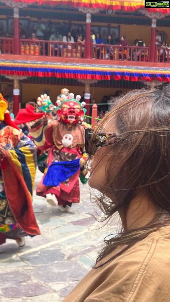 Barkha Bisht Sengupta Instagram - Feeling blessed to have witnessed the Mask festival at one of the largest and richest monasteries in the world ! The Hemis Mask festival is a 2 day festival that signifies the triumph of good over evil ! The mask dance is a sacred dance performed in honour of Guru Padmasambhava , the Tibetan Buddhism founder ! Hemis Monastery, Leh, Ladakh.