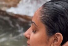 Bhanushree Mehra Instagram - The most authentic and memorable travel experiences are usually the ones that weren’t part of the plan! Do you agree ? 😀 . . This random dip in the stream turned out to be the highlight of my trip to Bir for all the hilarious & slightly terrifying reasons. Terrifying because it suddenly started pouring and the stream turned into a mini wild river. For a second, I was convinced I won’t manage getting out but I did ! 🙄 Lesson learned - never go near a water body when it’s pouring ! BIR Billing
