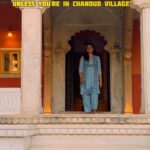 Bhanushree Mehra Instagram - When Wes Anderson meets off-beat travel! 🎬🌿 My stay at @chanoud.garh was nothing short of a fairytale. From wandering through the vibrant village streets to admiring the palace’s grandeur, this trip was a visual treat ! . . . . #grandbudapestwho #wesandersonstyle #chanoudgarh #villagelife #offbeattravel
