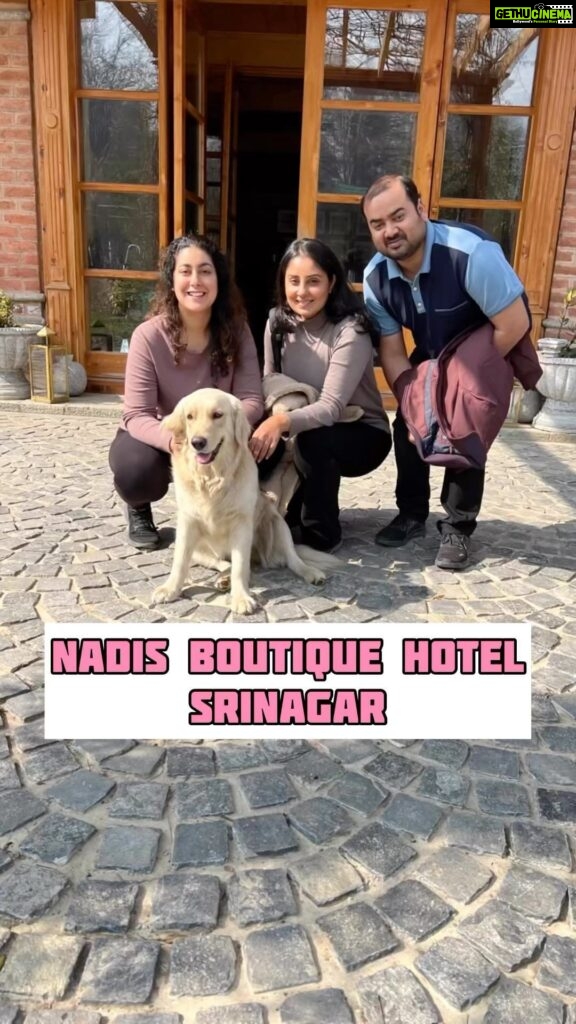 Bhanushree Mehra Instagram - I had recently stayed at @nadiskashmir in Harawan, Srinagar and fell in love with this cozy and vibrant place. From the bright and cheerful interiors to the comfortable and spacious rooms, every detail at this pet-friendly hotel is designed to make you feel relaxed and happy. But it’s the hospitality and delicious Kashmiri cuisine that truly sets this hotel apart. So if you’re looking for a pet-friendly retreat in Srinagar that offers comfort, style and authentic local flavor, look no further than Nadis Boutique Hotel. Thank you @nadiskashmir @mademoiselle.reshi for a memorable stay ! ❤️