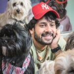 Bharath Instagram - " Sometimes the best medicine is getting an unconditional love from your pet " . . Most of them would be a pet lover and the best part of having a pet is to witness it's love towards you more than anything in his world. We have tried to capture few moments which shows the bond between a human and a pet. Since our movie LOVE is getting released on 28th of July ,happy to share the love we have towards pets and our movie LOVE with you all . Do watch the movie and enjoy the content . Inframe : @bharath_niwas Clicked by : @karthikeyanthirumal Location : @twistytailsrestaurant Takeaway : Ensure to check your wheels while taking your car reverse to avoid injuries to pets in winter. #karthiksportrait #pet #petlovers #photography #portraits #dog #conversation #tamil #actorbharath #india #tamilmemes #petstagram #love #tamilmovie #petphotography #english #hindi #southindia