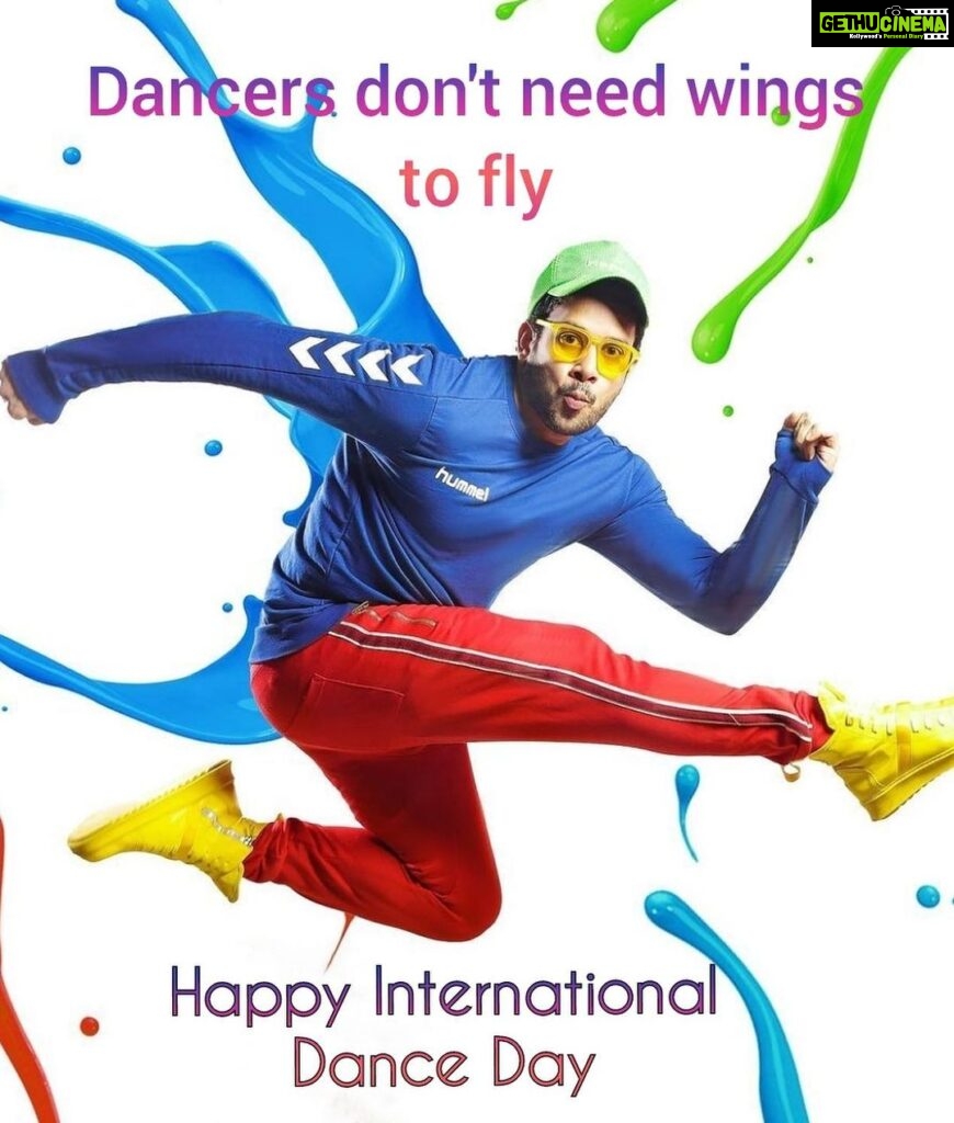 Bharath Instagram - Happy international dance day !! On this day I thank my dance guru @prasanna.swingers (Prasana sir) and @swingersdanceofficial institution for everything what I am today in dance 🕺🏻 #happyinternationaldanceday