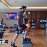 Bharath Instagram - Prep mode before the big game !! Chennai rhino’s vs Karnataka Bulldozers tonight 7pm .. #ccl2023 #cricket #chinaswamystadium VC : @kpsujith28