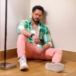 Bharath Instagram - Check 👕 this pink-tastic 👖. Monday mood !! 😃😎🤓