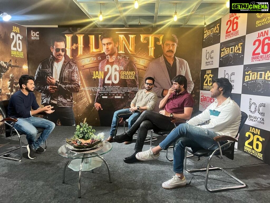 Bharath Instagram - Day 3 #huntthemovie promotions in full swing !! #hunt from Jan 26th !!