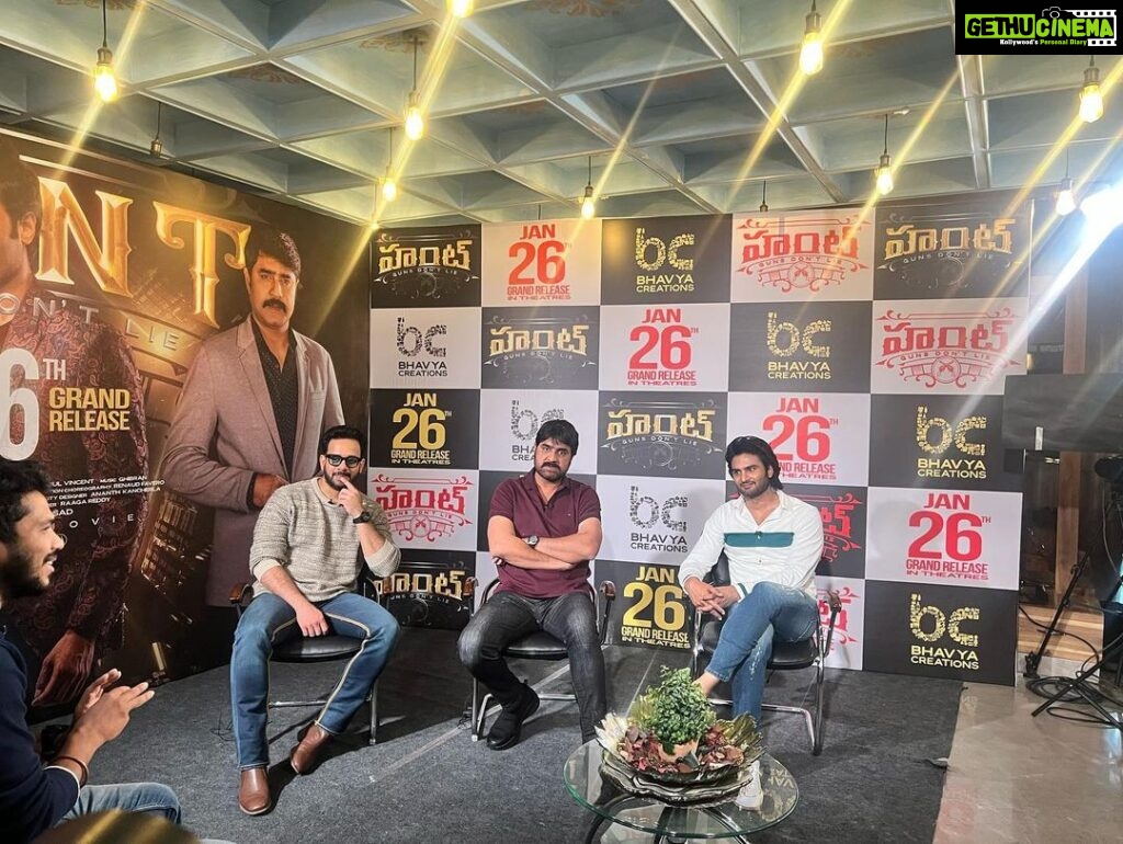 Bharath Instagram - Day 3 #huntthemovie promotions in full swing !! #hunt from Jan 26th !!