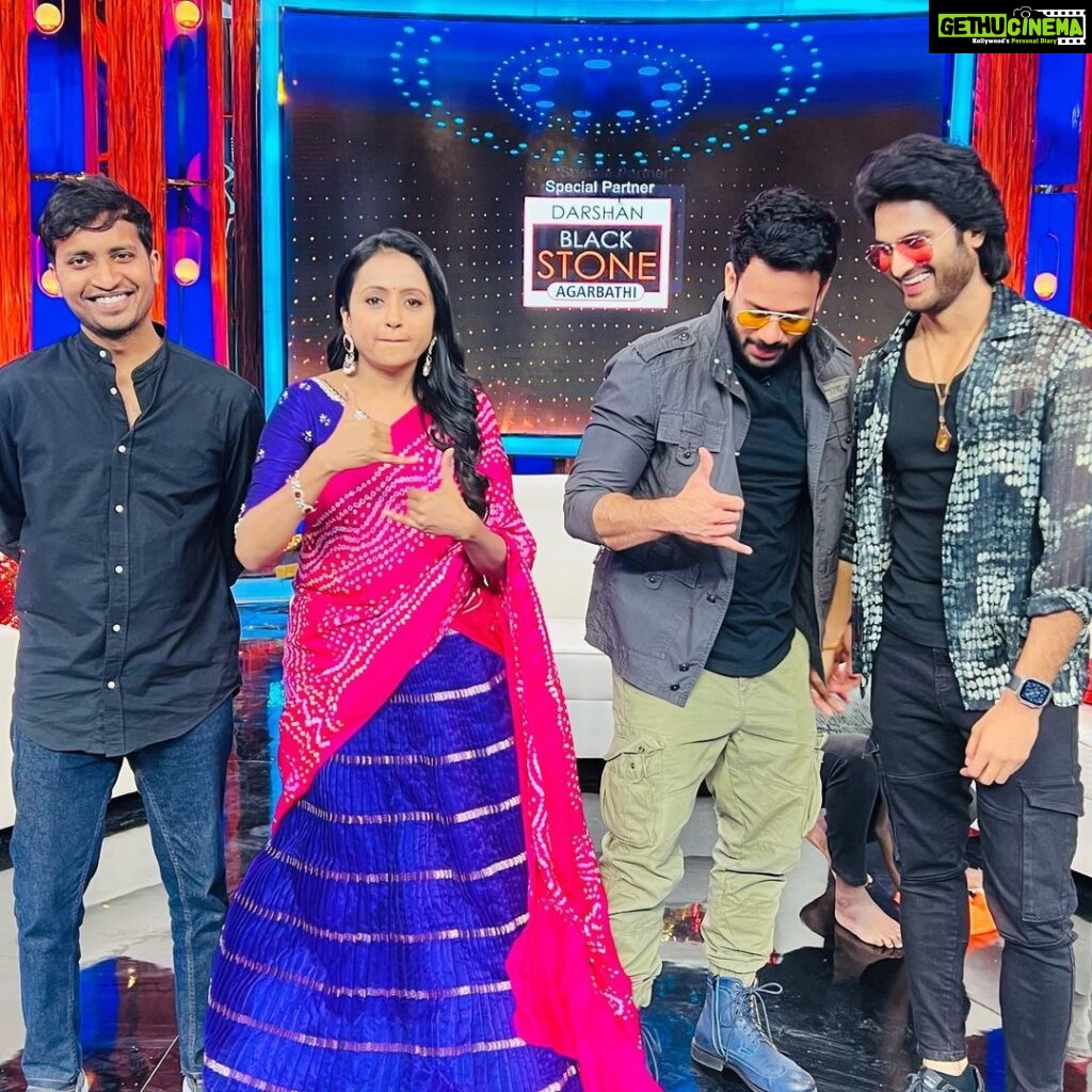 Bharath Instagram - Promotions #hunt day 2 @etvtelugu2708 !! Hunt releasing Jan 26th 2023 !!