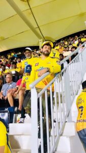 Bharath Instagram - And yes we are into the finals !! Cskian forever 💛!! Amazing last night witnessing thala marching his troops into finals !! 😀#ipl #thala #cskvsgt #finals #instagram