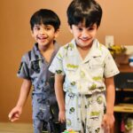Bharath Instagram - Happy 5th birthday ma boys !! Five is fabulously, fantastically fun.. just like you both . Love you both to the moon and back 🥥. #happybirthday #aadhyan #jayden #fathersons #love